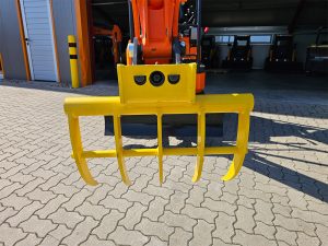 HYTEC Minibagger MS01 Wurzelzahn Rodezahn – Bild 4